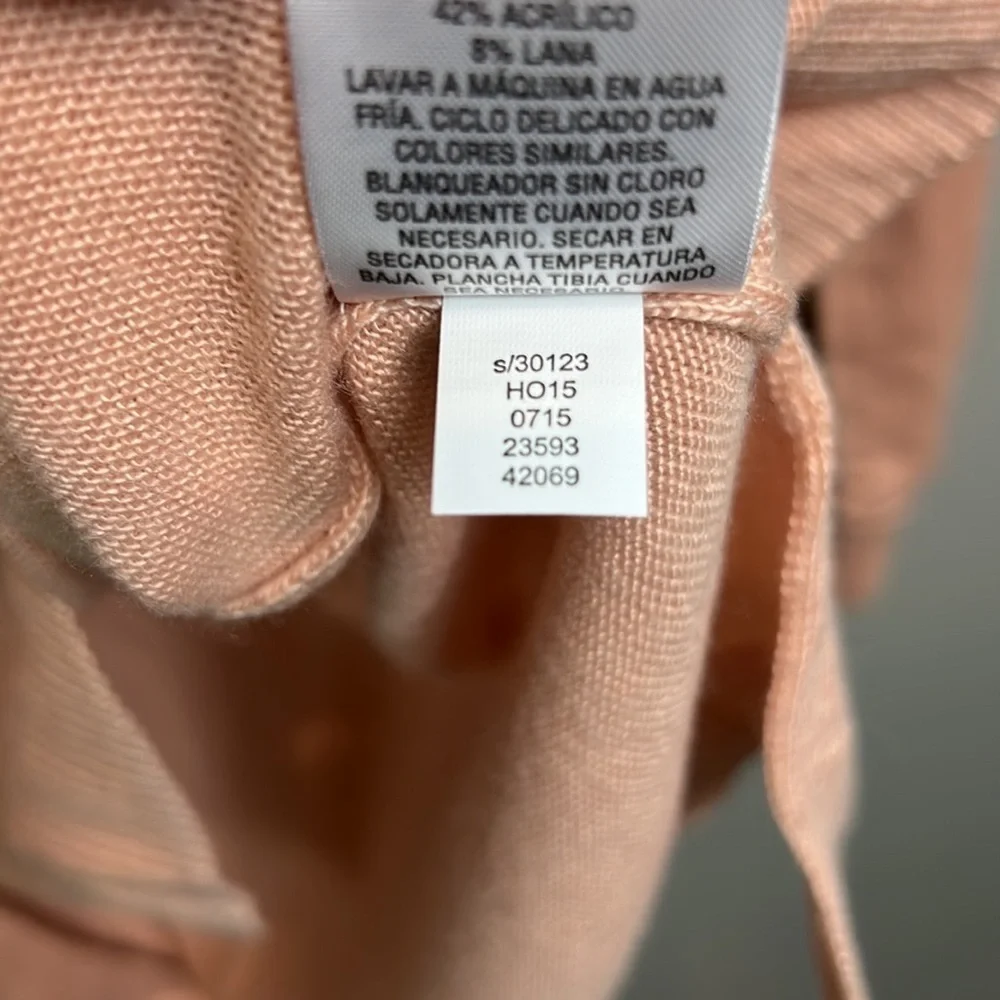 NWT Maison Jules Sweatshirt Crew Swan Motif Pink Gray Long Sleeve XL Feminine - Picture 11 of 12